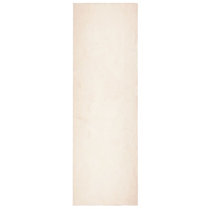 Vloerkleed Huarte Laagpolig Zacht Wasbaar Beige 80 x 250 cm