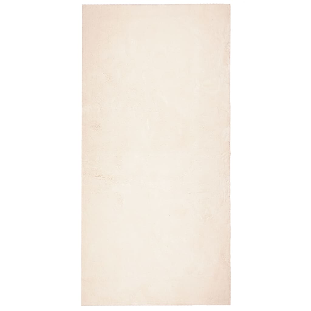 Vloerkleed Huarte Laagpolig Zacht Wasbaar Beige 100 x 200 cm