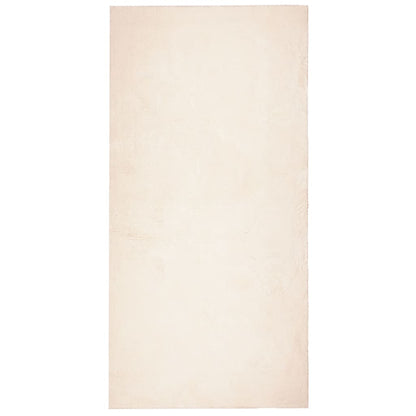 Vloerkleed Huarte Laagpolig Zacht Wasbaar Beige 100 x 200 cm