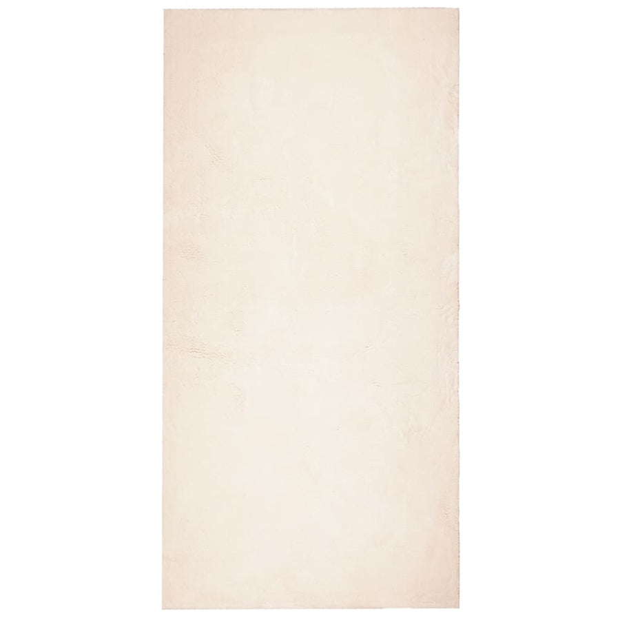 Vloerkleed Huarte Laagpolig Zacht Wasbaar Beige 100 x 200 cm