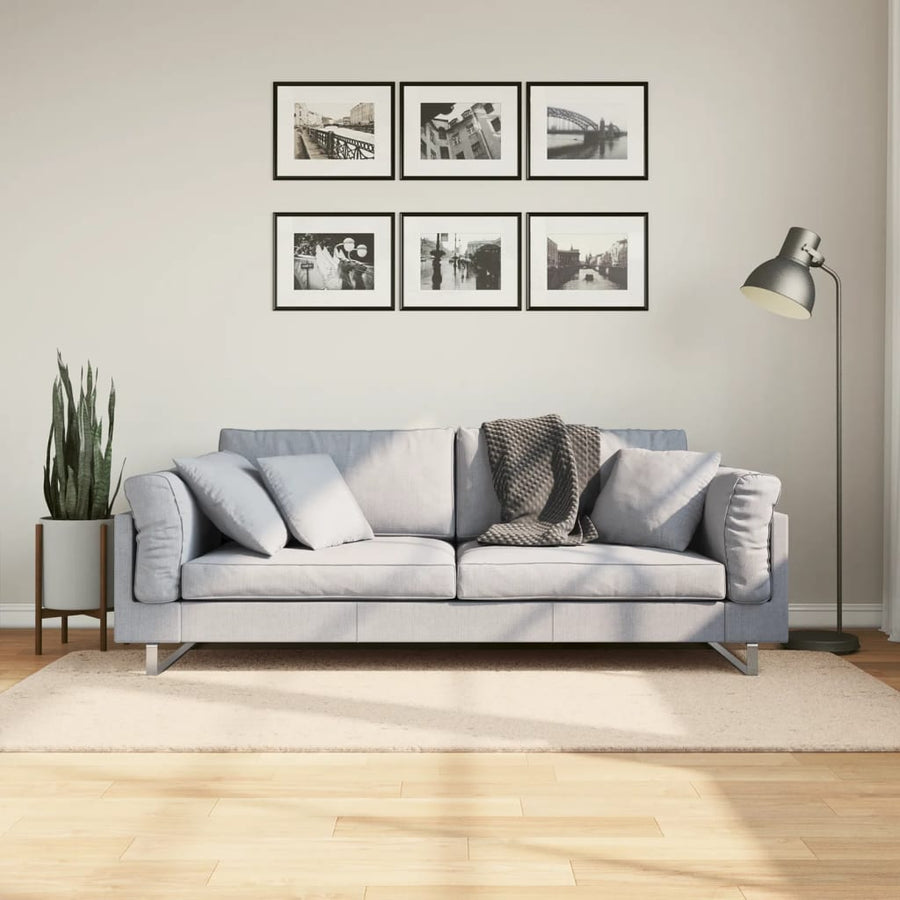 Vloerkleed Huarte Laagpolig Zacht Wasbaar Beige 100 x 200 cm