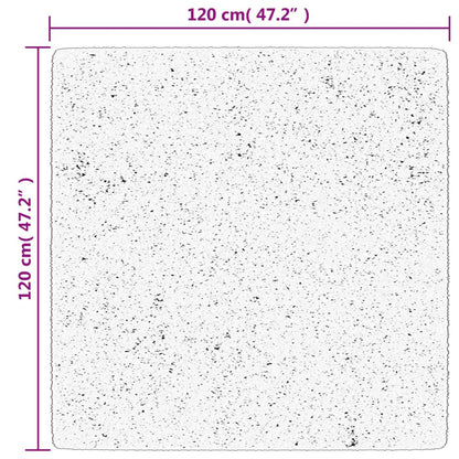 Vloerkleed Huarte Laagpolig Zacht Wasbaar Beige 120 x 120 cm