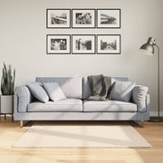 Vloerkleed HUARTE 120x120 cm beige laagpolig wasbaar