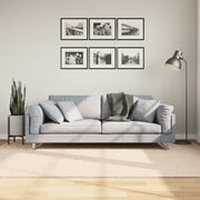 Vloerkleed 160x230 cm beige laagpolig zacht wasbaar