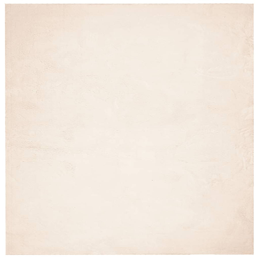 Vloerkleed Huarte Laagpolig Zacht Wasbaar Beige 200 x 200 cm