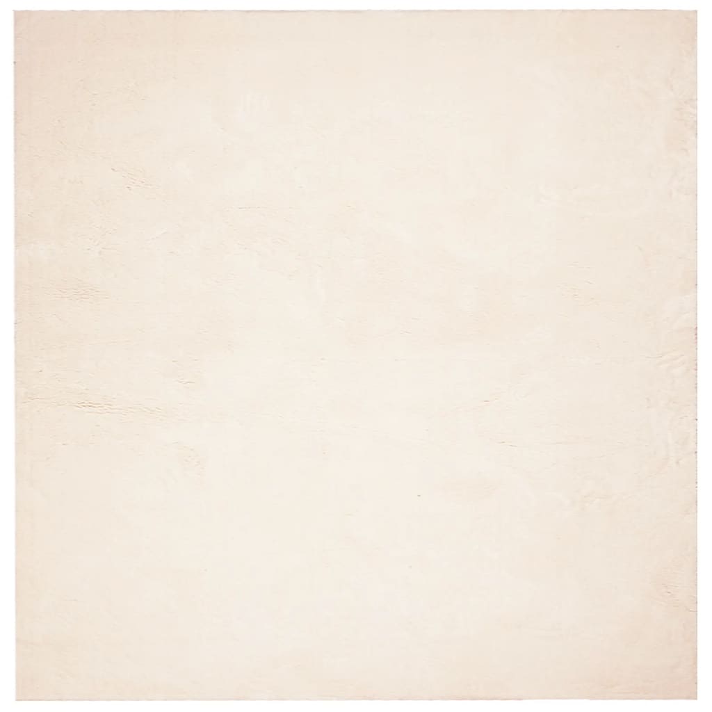 Vloerkleed Huarte Laagpolig Zacht Wasbaar Beige 240 x 240 cm