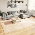 Vloerkleed 240x340 cm beige laagpolig zacht wasbaar