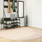Vloerkleed HUARTE Ø 200 cm beige wasbaar