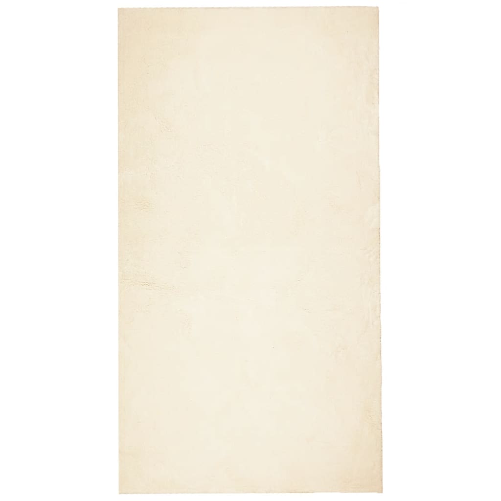 Vloerkleed Huarte Laagpolig Zacht Wasbaar Crème 60 x 110 cm