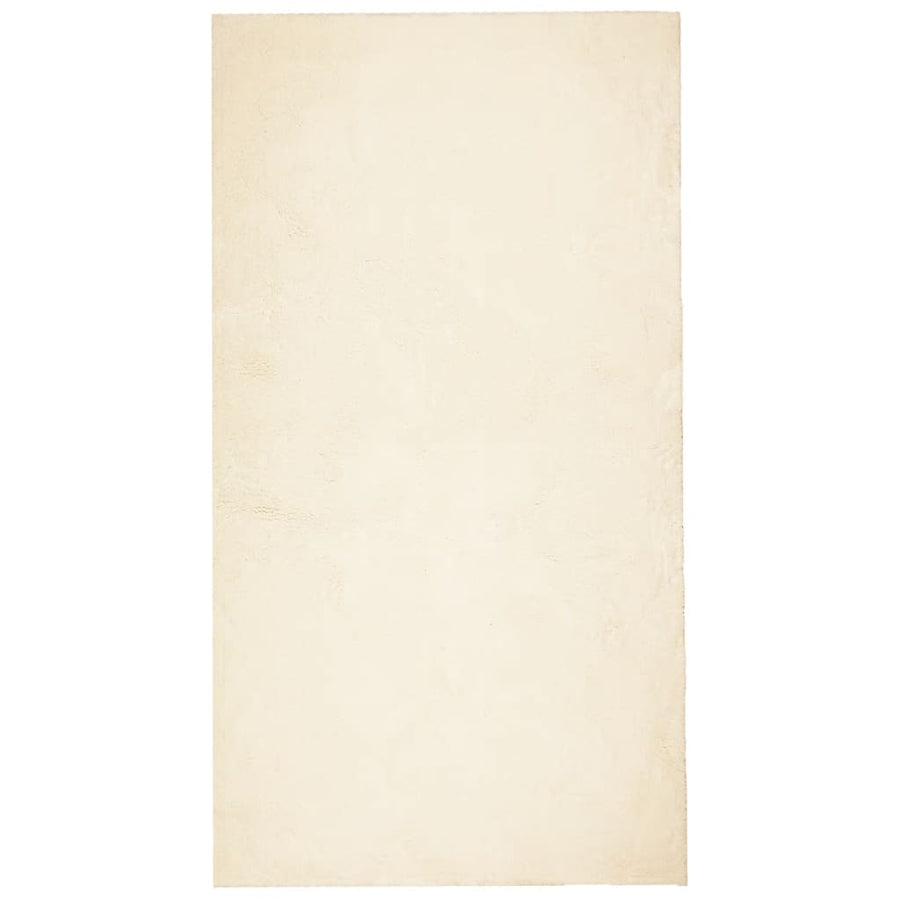 Vloerkleed Huarte Laagpolig Zacht Wasbaar Crème 60 x 110 cm