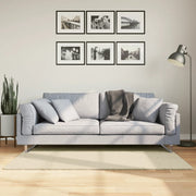 Vloerkleed 80 x 150 cm crème laagpolig wasbaar