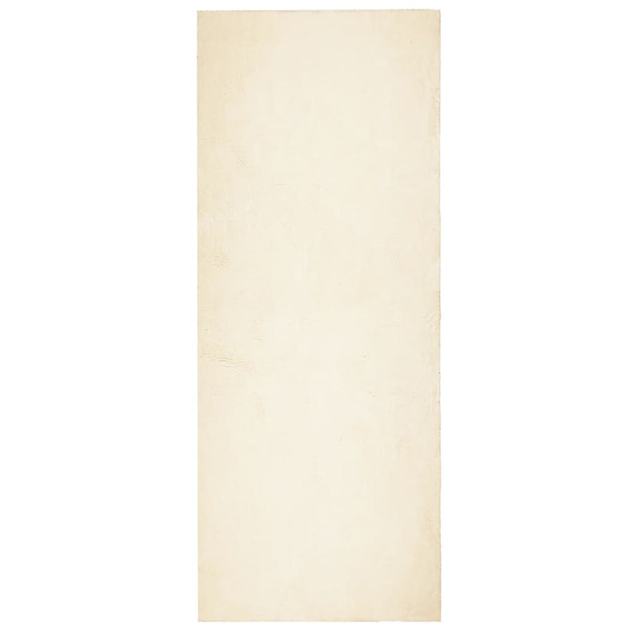 Vloerkleed Huarte Laagpolig Zacht Wasbaar Crème 80 x 200 cm