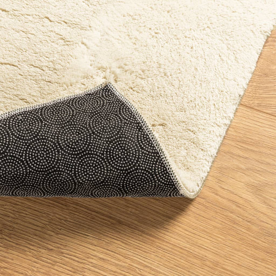 Vloerkleed Huarte Laagpolig Zacht Wasbaar Crème 80 x 200 cm