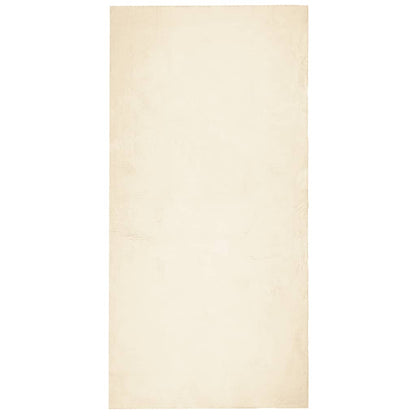 Vloerkleed Huarte Laagpolig Zacht Wasbaar Crème 100 x 200 cm