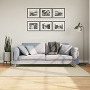 Vloerkleed 120x170 cm laagpolig zacht wasbaar crème