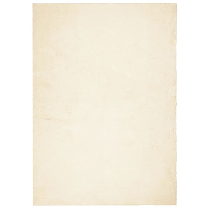 Vloerkleed Huarte Laagpolig Zacht Wasbaar Crème 140 x 200 cm
