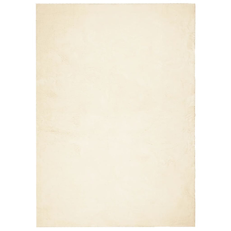 Vloerkleed Huarte Laagpolig Zacht Wasbaar Crème 160 x 230 cm