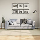 Vloerkleed 160x230 cm crème laagpolig wasbaar