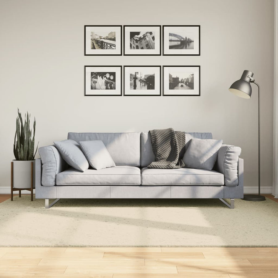 Vloerkleed Huarte Laagpolig Zacht Wasbaar Crème 160 x 230 cm