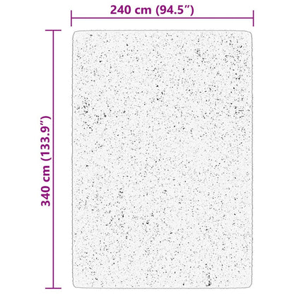 Vloerkleed Huarte Laagpolig Zacht Wasbaar Crème 240 x 340 cm