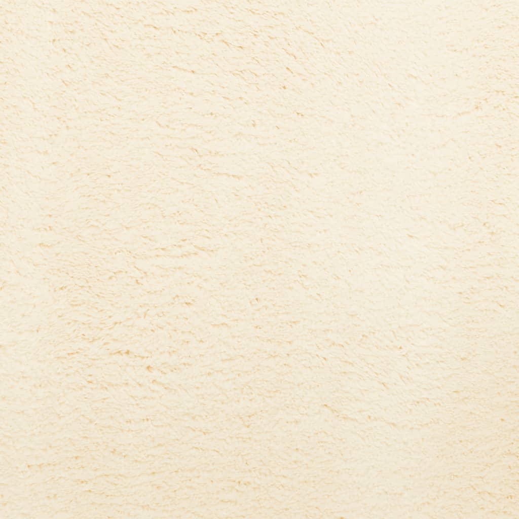 Vloerkleed Huarte Laagpolig Zacht Wasbaar Crème Ø 80 cm