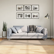 Vloerkleed 100x200 cm zandkleurig wasbaar laagpolig