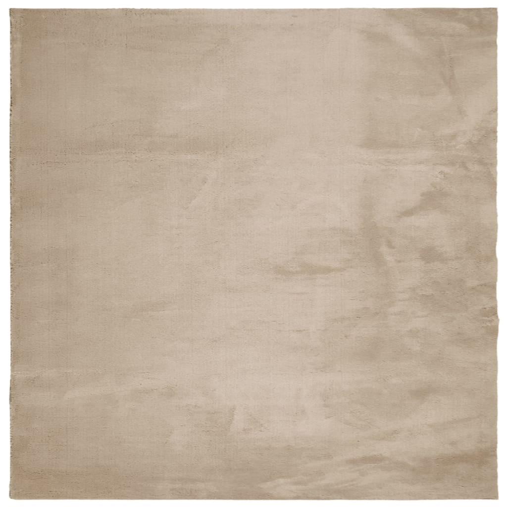 Vloerkleed Huarte Laagpolig Zacht Wasbaar 120X120Cm Kleurig Zand 120 x 120 cm