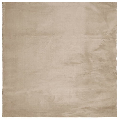 Vloerkleed Huarte Laagpolig Zacht Wasbaar 120X120Cm Kleurig Zand 120 x 120 cm