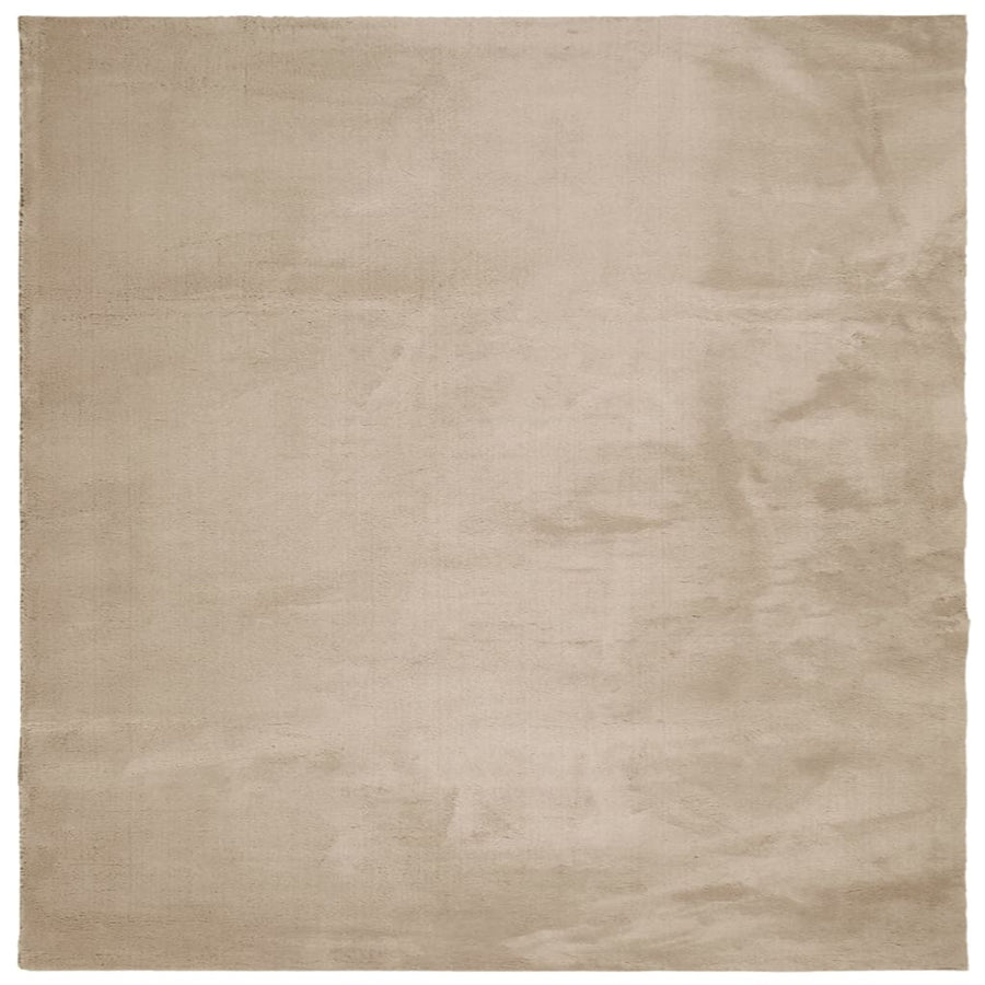 Vloerkleed Huarte Laagpolig Zacht Wasbaar 120X120Cm Kleurig Zand 120 x 120 cm