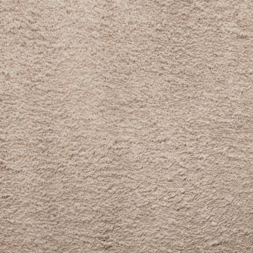 Vloerkleed Huarte Laagpolig Zacht Wasbaar 120X120Cm Kleurig Zand 120 x 120 cm