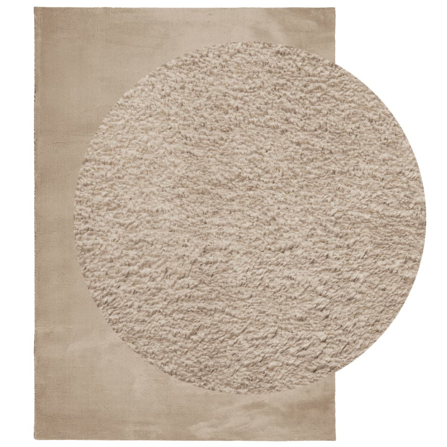 Vloerkleed Huarte Laagpolig Zacht Wasbaar 160X230Cm Kleurig Zand 160 x 230 cm