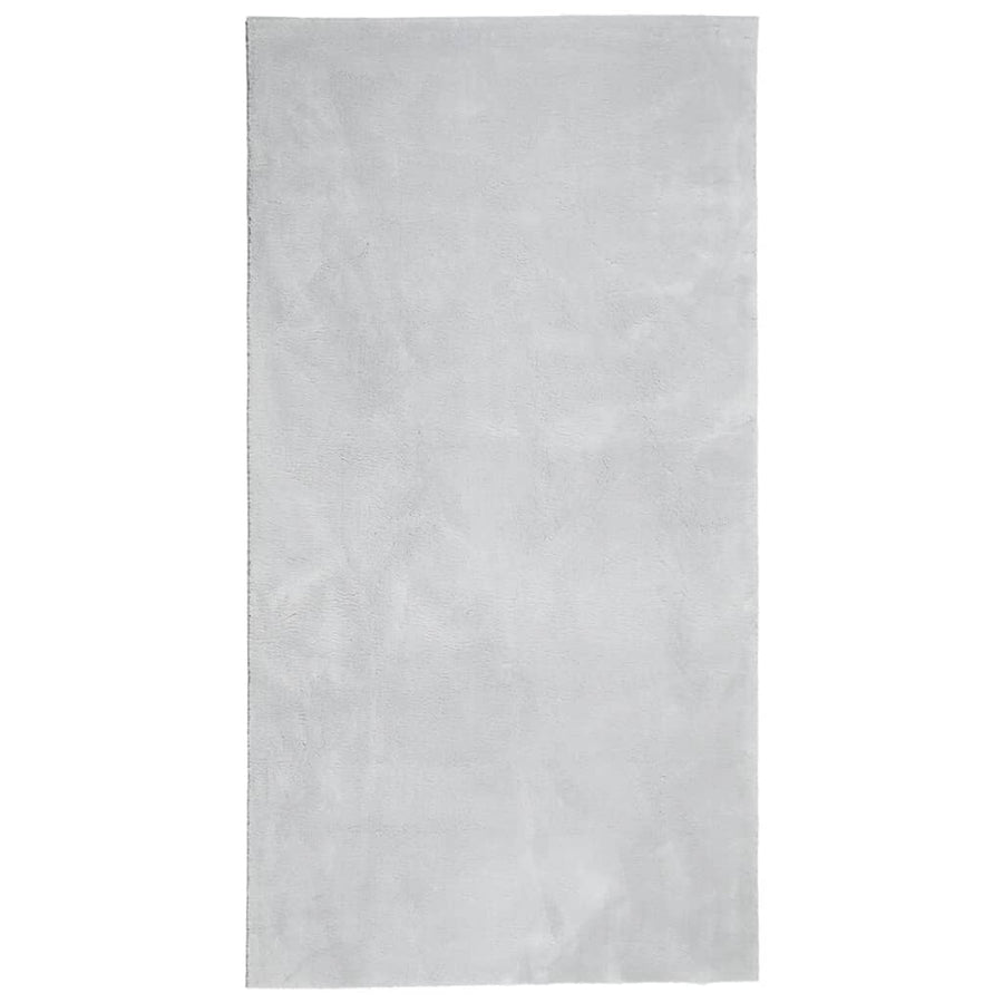 Vloerkleed Huarte Laagpolig Zacht Wasbaar Grijs 60 x 110 cm