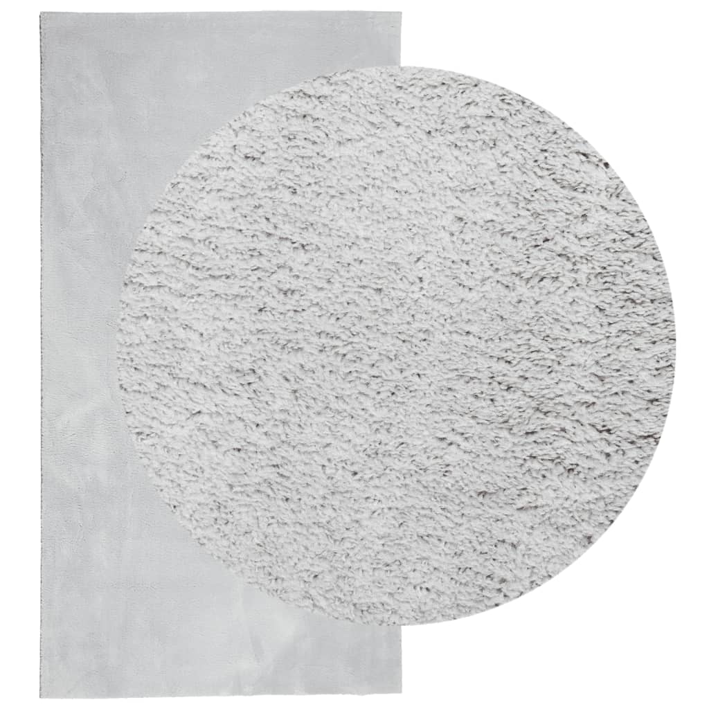 Vloerkleed Huarte Laagpolig Zacht Wasbaar Grijs 60 x 110 cm