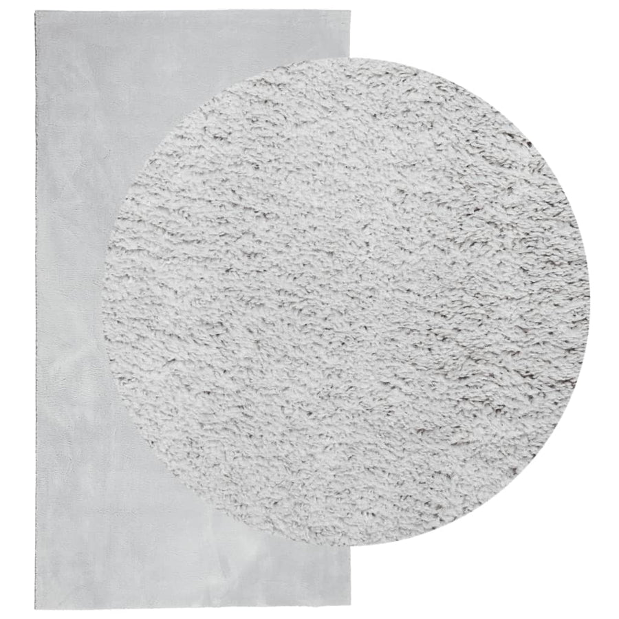 Vloerkleed Huarte Laagpolig Zacht Wasbaar Grijs 60 x 110 cm