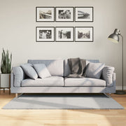 Vloerkleed 80x150 cm grijs laagpolig wasbaar