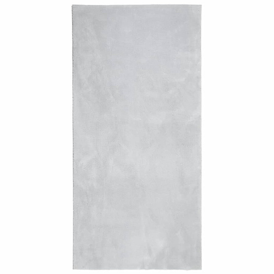Vloerkleed Huarte Laagpolig Zacht Wasbaar Grijs 100 x 200 cm