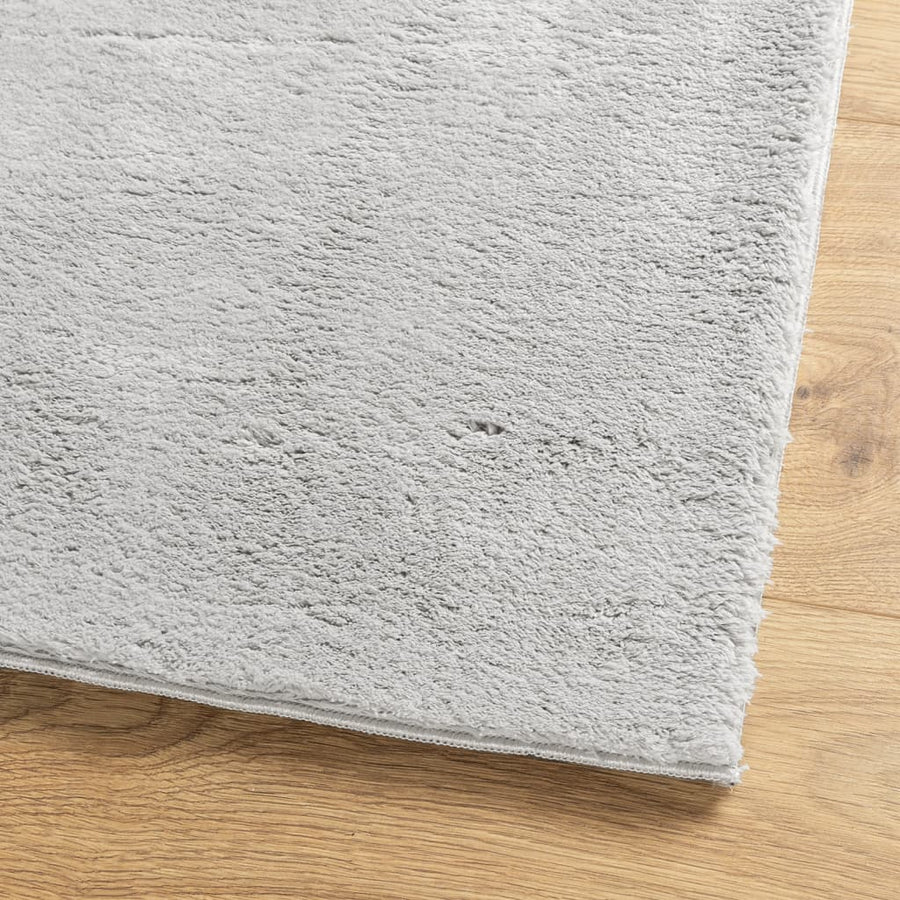 Vloerkleed Huarte Laagpolig Zacht Wasbaar Grijs 100 x 200 cm