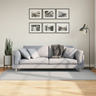 Vloerkleed 100x200 cm grijs laagpolig wasbaar