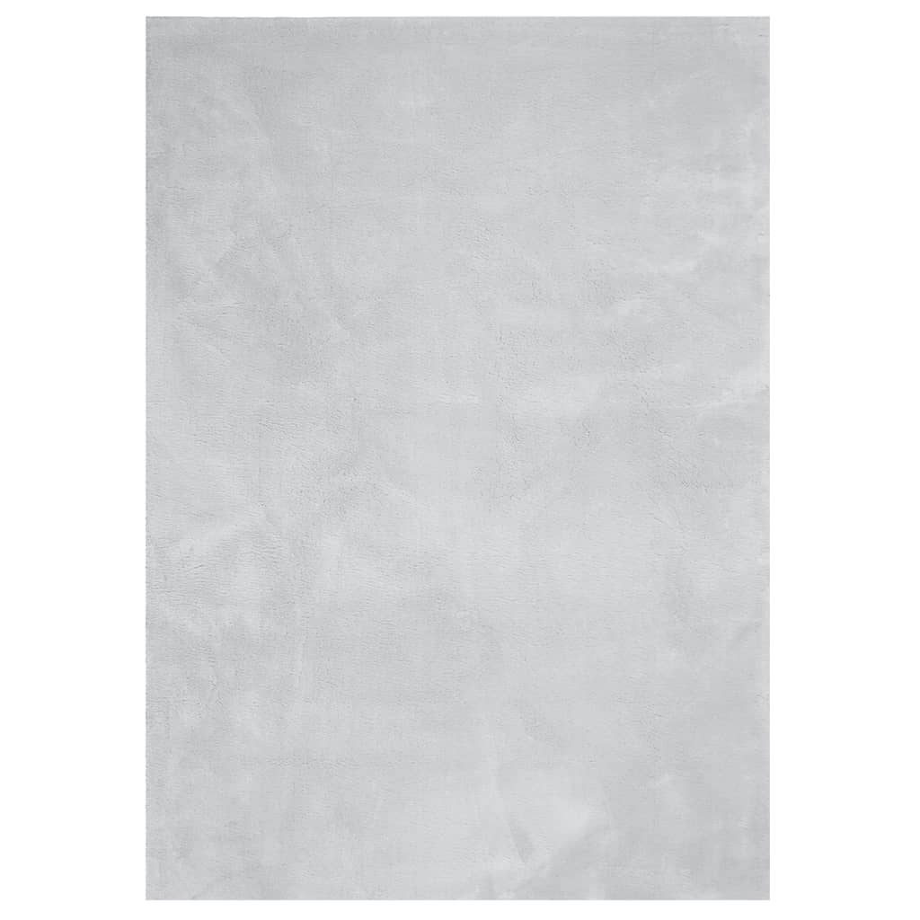 Vloerkleed Huarte Laagpolig Zacht Wasbaar Grijs 240 x 340 cm