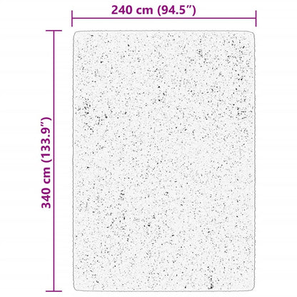 Vloerkleed Huarte Laagpolig Zacht Wasbaar Grijs 240 x 340 cm