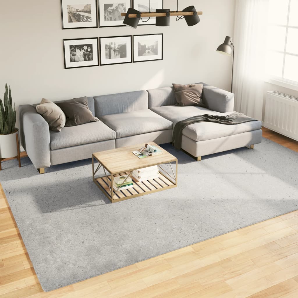 Vloerkleed Huarte Laagpolig Zacht Wasbaar Grijs 240 x 340 cm