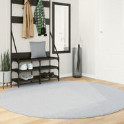 Vloerkleed rond Ø200 cm grijs polyester