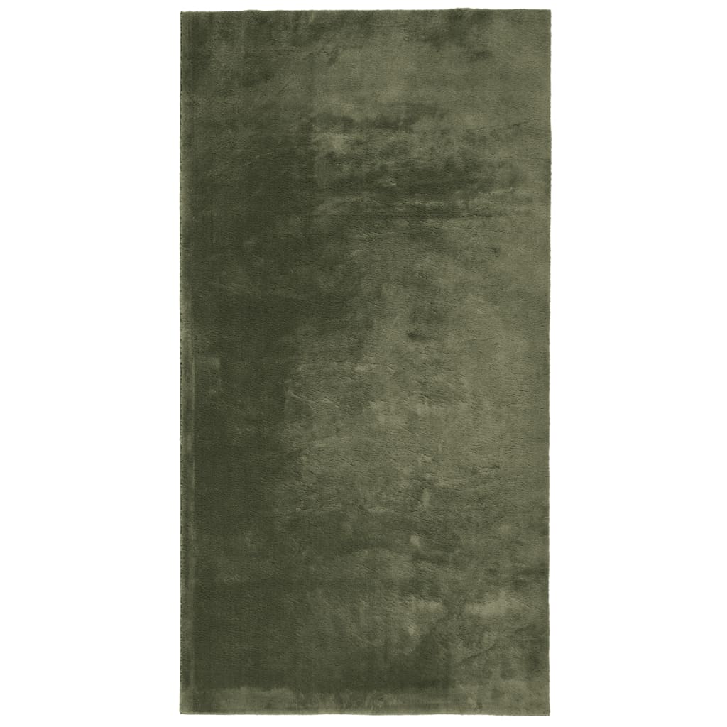 Vloerkleed Huarte Laagpolig Zacht Wasbaar Bos Groen 80 x 150 cm