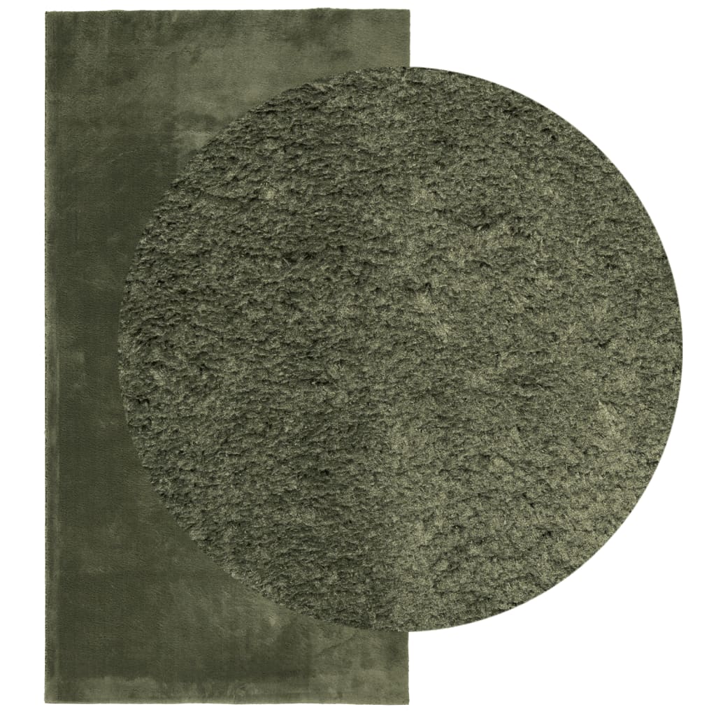 Vloerkleed Huarte Laagpolig Zacht Wasbaar Bos Groen 80 x 150 cm