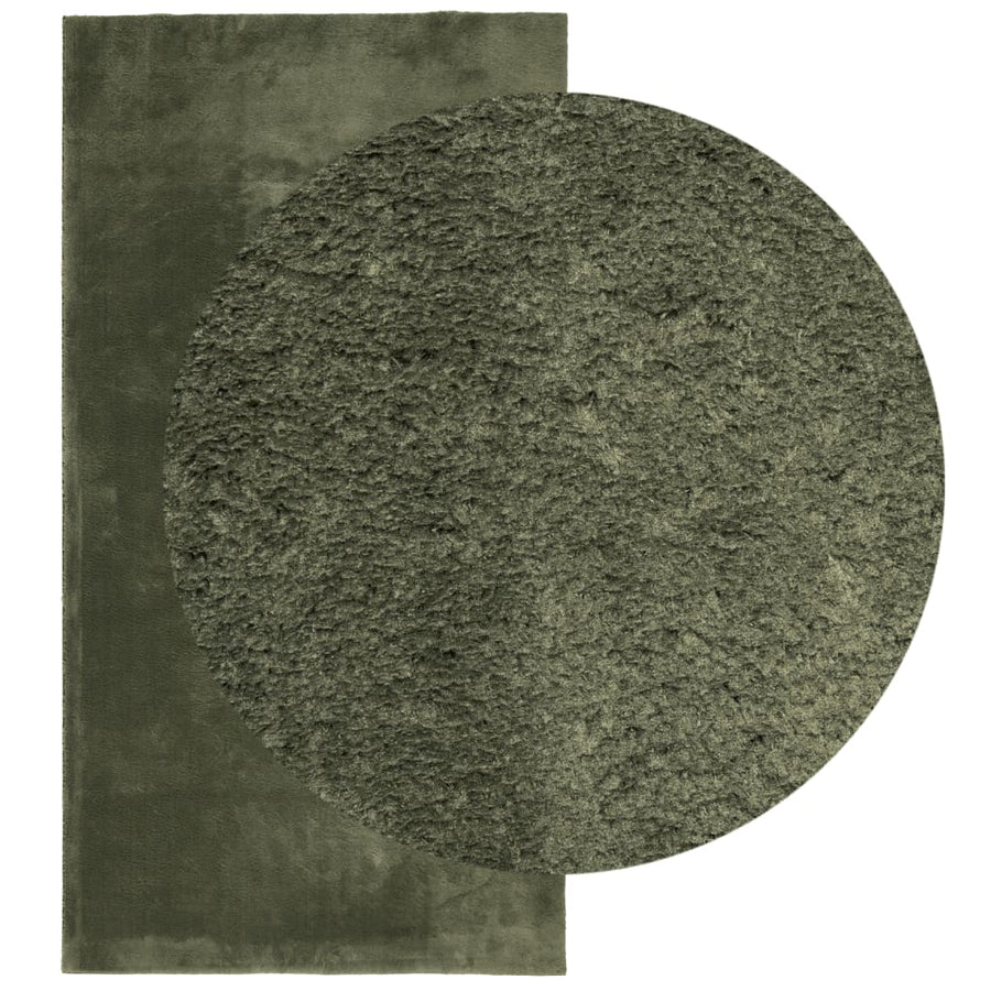 Vloerkleed Huarte Laagpolig Zacht Wasbaar Bos Groen 80 x 150 cm