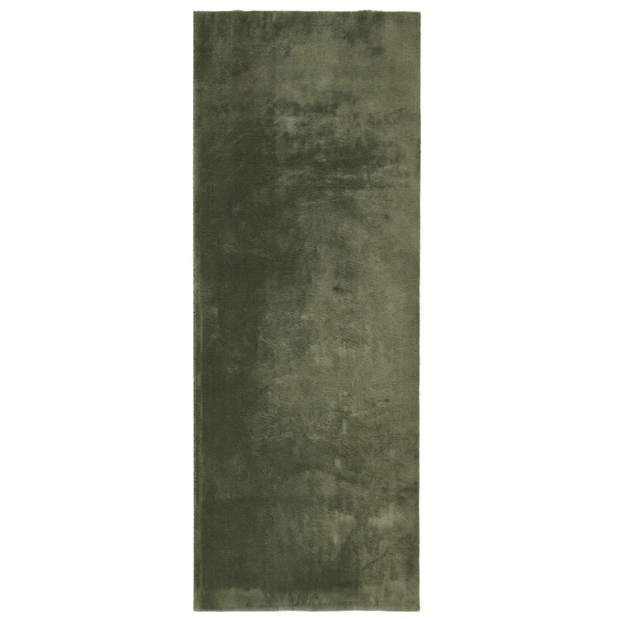 Vloerkleed Huarte Laagpolig Zacht Wasbaar Bos Groen 80 x 200 cm