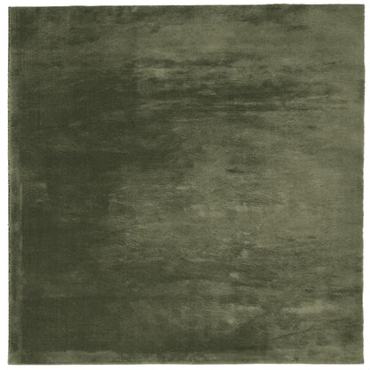 Vloerkleed Huarte Laagpolig Zacht Wasbaar Bos Groen 120 x 120 cm