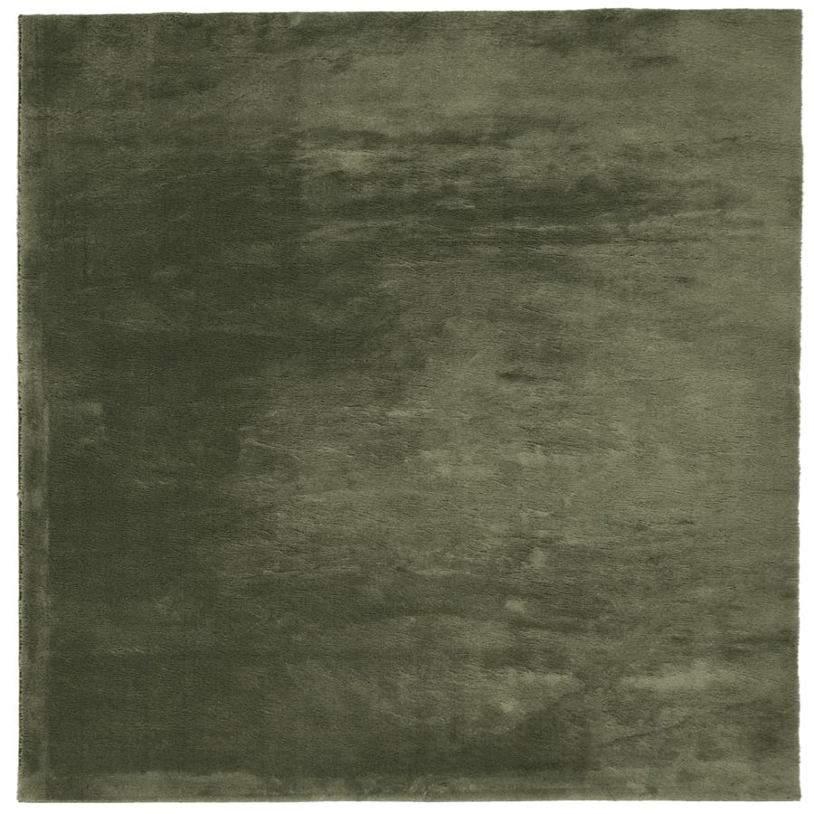 Vloerkleed Huarte Laagpolig Zacht Wasbaar Bos Groen 120 x 120 cm
