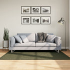 Vloerkleed 120x170 cm bosgroen laagpolig wasbaar