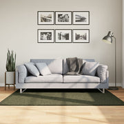 Vloerkleed 120x170 cm bosgroen laagpolig wasbaar